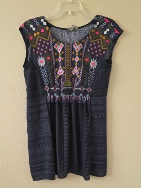 Anthropologie One September Barranco Embroidered Tunic Blouse - Size XS